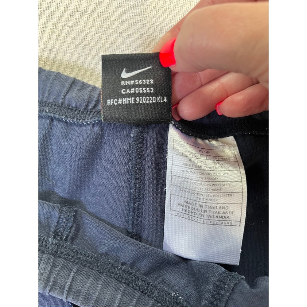 Vintage 90s Nike Court Tennis Skirt Navy Blue sz L 12-14 Mini Tennis Pickleball - Picture 4 of 9